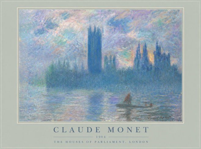Monet The Houses of Parliament, London I No4 - Poster