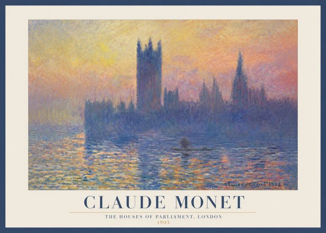 Monet The Houses of Parliament, London II No3 - Poster