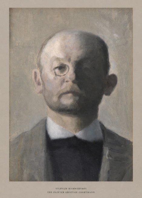 Vilhelm Hammershøi Self-portrait I No5 - Poster