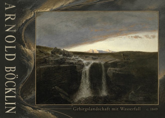 Arnold Böcklin Gebirgslandschaft Mit Wasserfall No5 - Poster