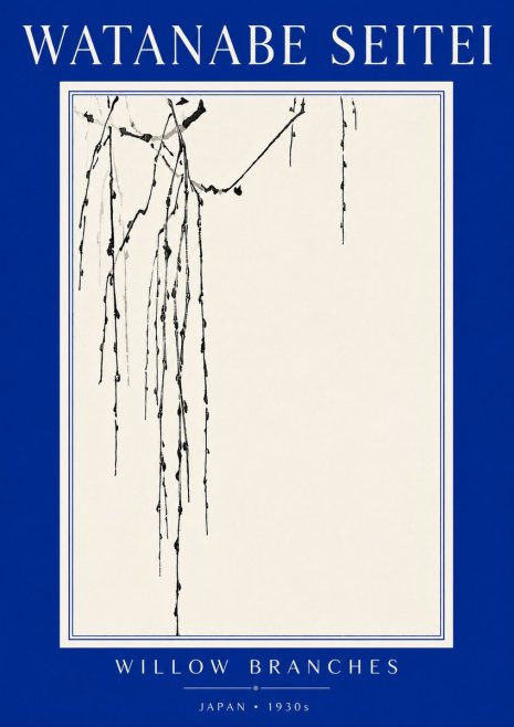 Watanabe Seitei Willow Branches I No5 - Poster