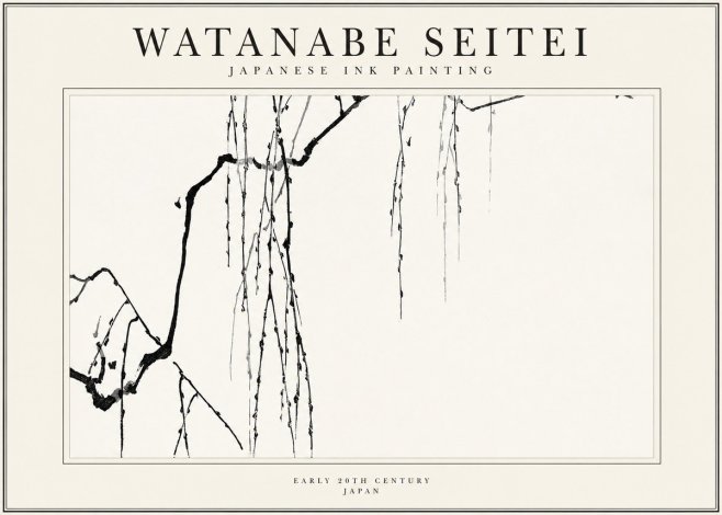 Watanabe Seitei Willow Branches II No1 - Poster