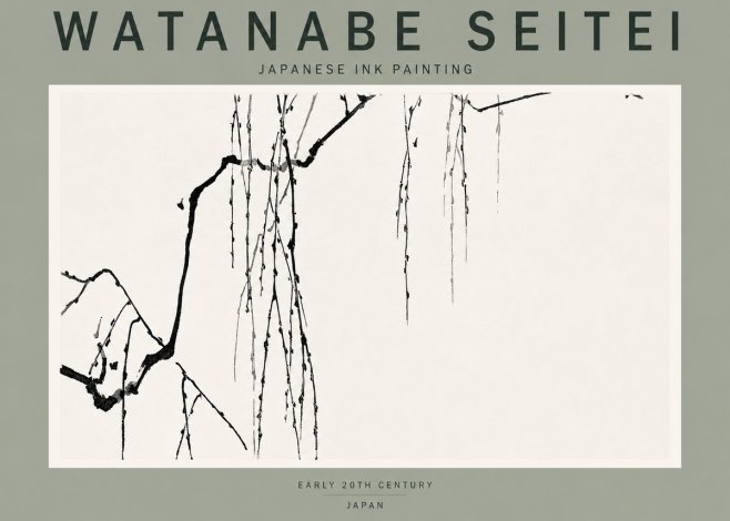 Watanabe Seitei Willow Branches II No2 - Poster