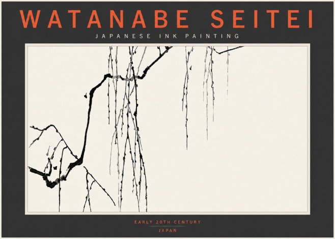 Watanabe Seitei Willow Branches II No4 - Poster