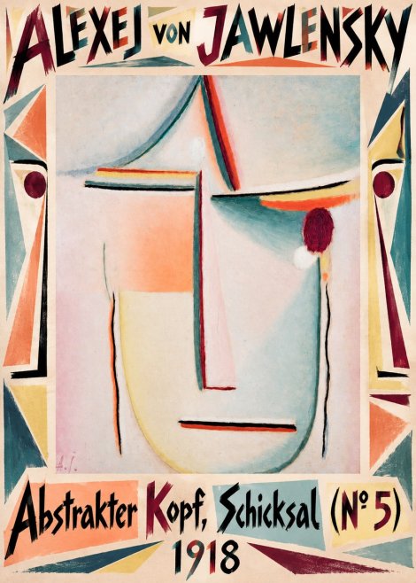 Alexej von Jawlensky Abstrakter Kopf, Schicksal (N°5) No5 - Poster