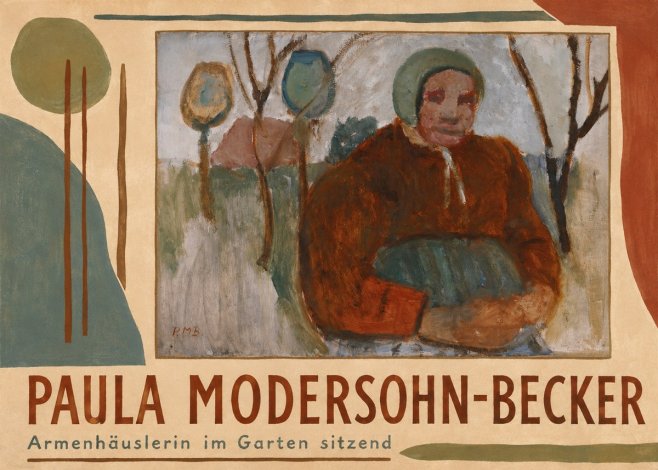Paula Modersohn-Becker Armenhäuslerin Im Garten Sitzend No4 - Poster