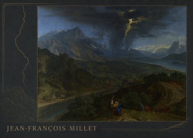 Jean-François Millet The Thunderbolt No2 - Poster