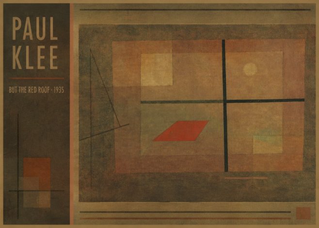 Paul Klee But the Red Roof No2 - Poster