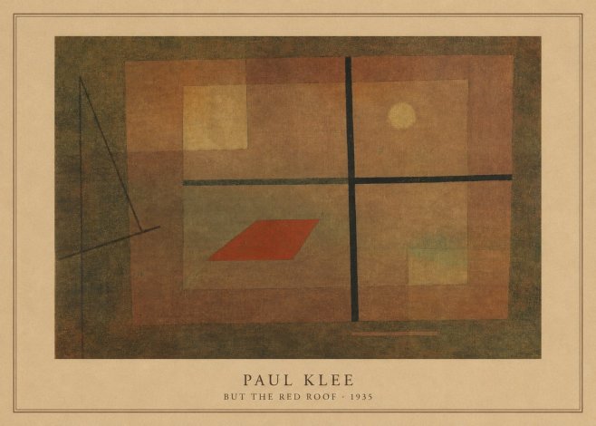 Paul Klee But the Red Roof No3 - Poster