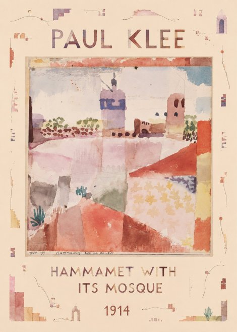 Paul Klee Hammamet with Its Mosque No4 - Poster