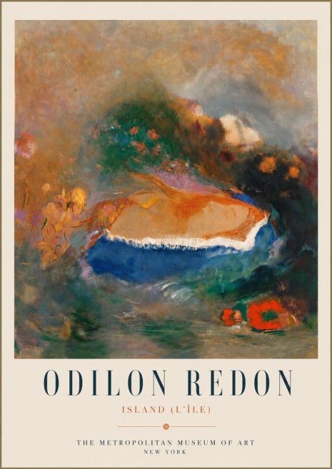 Odilon Redon Island (L'île) No5 - Poster