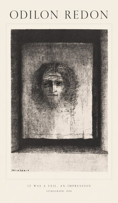 Odilon Redon It Was a Veil, an Impression No1 - Poster