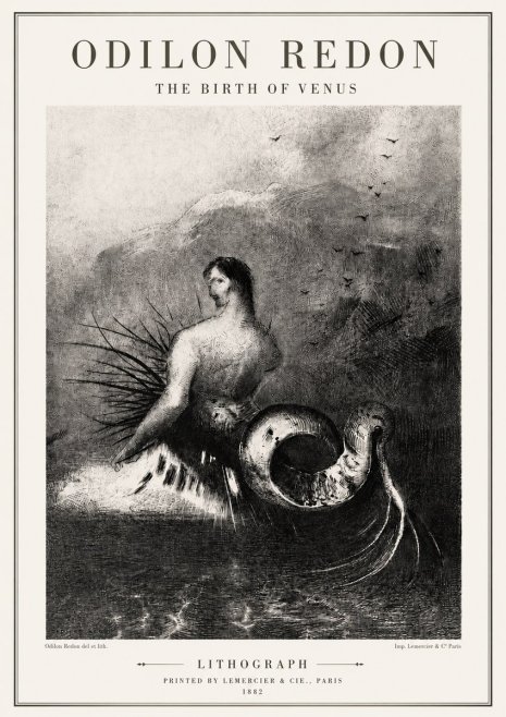 Odilon Redon The Birth of Venus No5 - Poster
