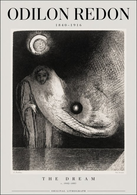 Odilon Redon The Dream No2 - Poster