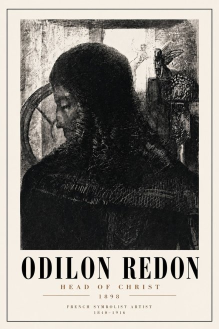 Odilon Redon Head of Christ II No4 - Poster