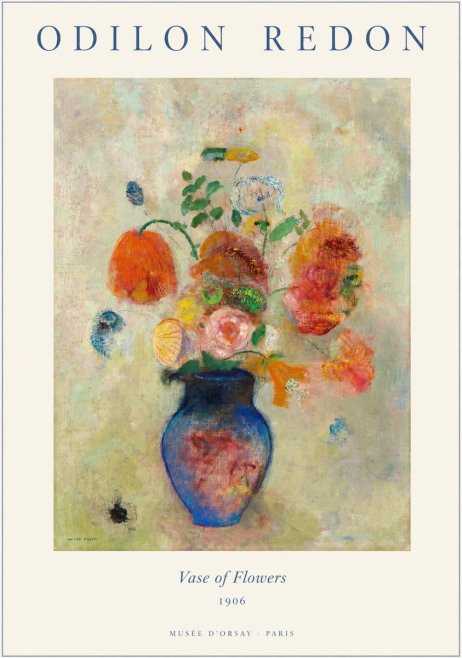 Odilon Redon Vase of Flowers No1 - Poster