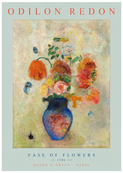 Odilon Redon Vase of Flowers No2 - Poster