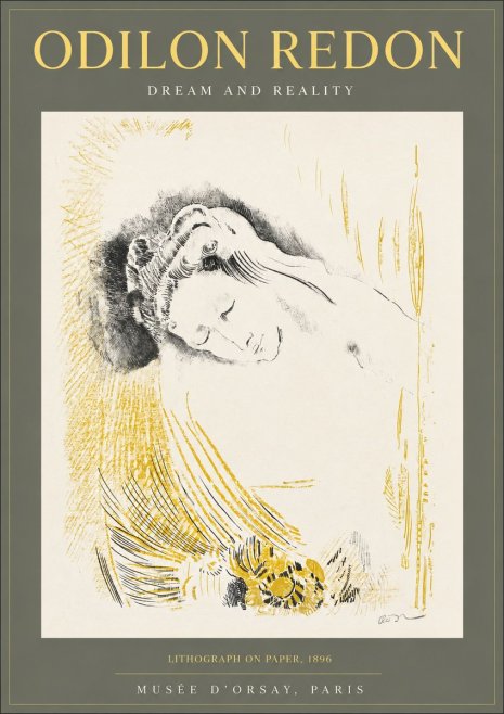 Odilon Redon Dream and Reality No2 - Poster