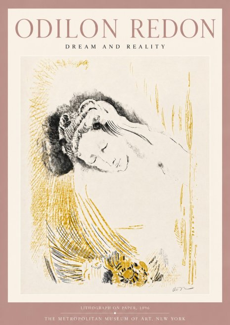 Odilon Redon Dream and Reality No4 - Poster