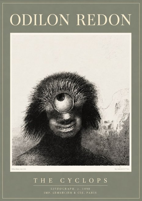 Odilon Redon The Cyclops II No3 - Poster