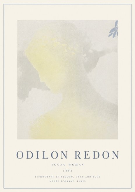 Odilon Redon Young Woman No1 - Poster