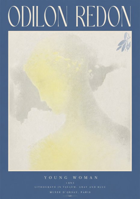 Odilon Redon Young Woman No2 - Poster