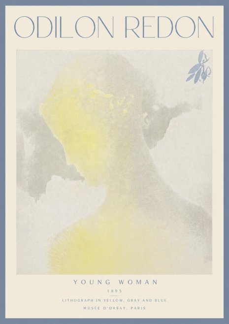 Odilon Redon Young Woman No4 - Poster