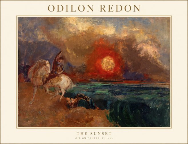 Odilon Redon The Sunset No1 - Poster