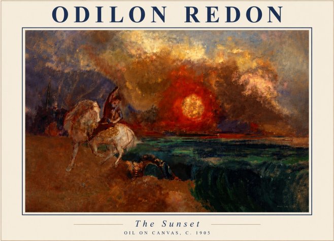 Odilon Redon The Sunset No5 - Poster