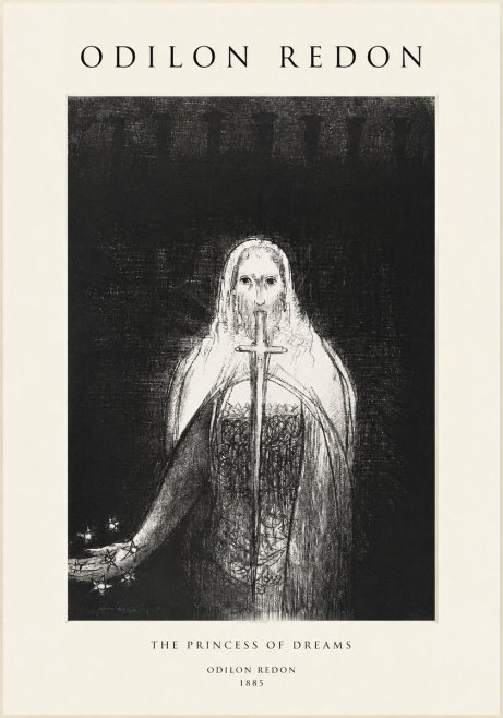 Odilon Redon The Princess of Dreams No1 - Poster