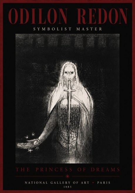 Odilon Redon The Princess of Dreams No5 - Poster
