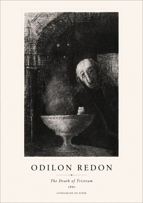Odilon Redon The Death of Tristram No1 - Poster