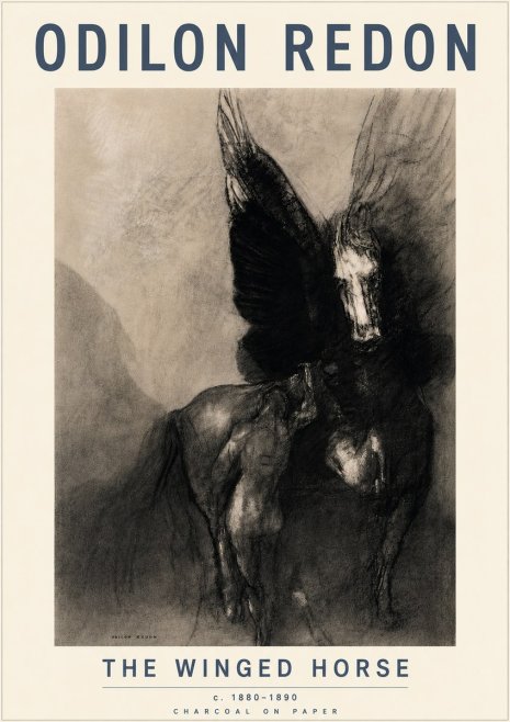 Odilon Redon The Winged Horse No3 - Poster