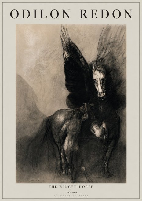 Odilon Redon The Winged Horse No5 - Poster