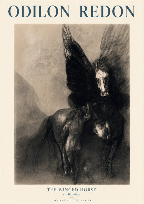 Odilon Redon The Winged Horse No6 - Poster