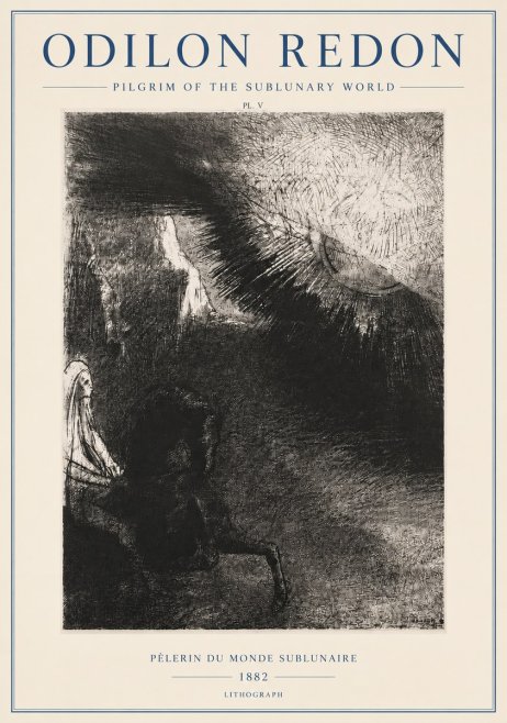 Odilon Redon Pèlerin Du Monde Sublunaire No3 - Poster