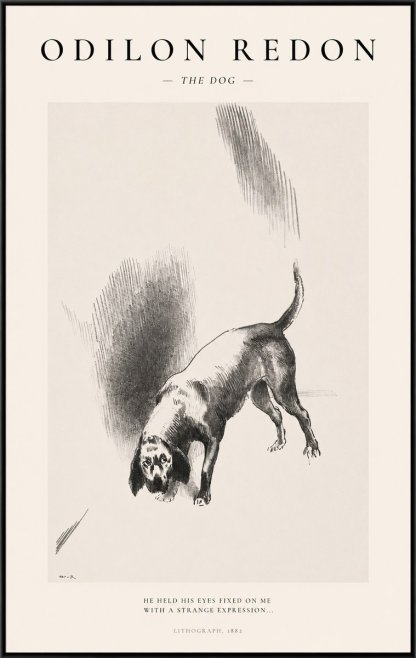 Odilon Redon The Dog No1 - Poster