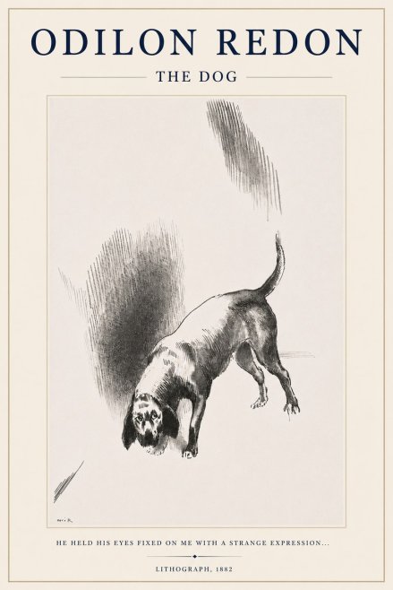 Odilon Redon The Dog No3 - Poster
