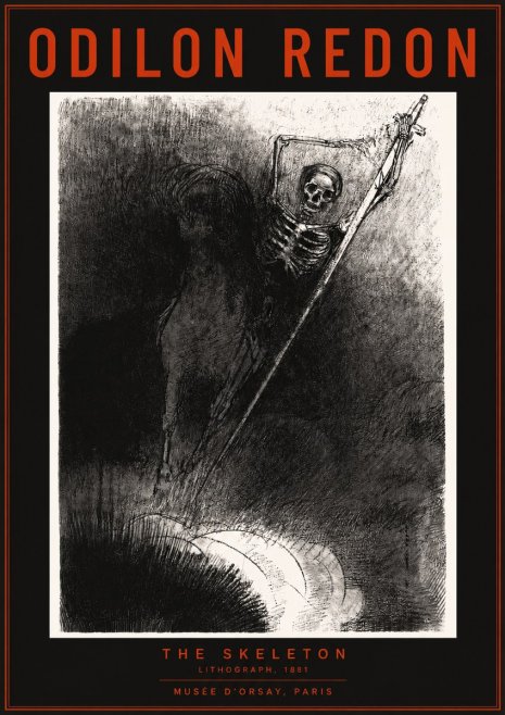 Odilon Redon The Skeleton No2 - Poster