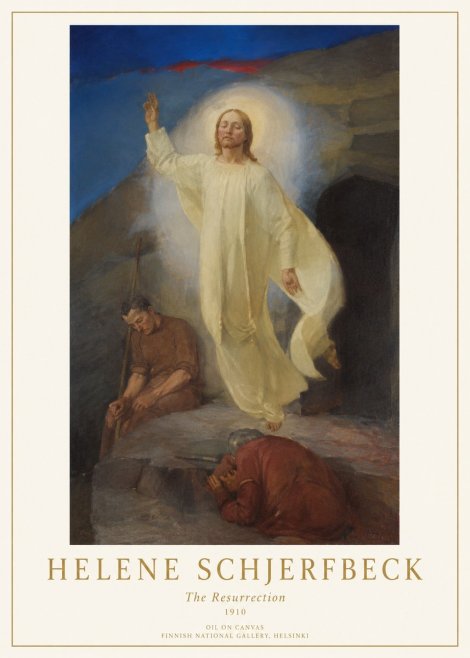 Helene Schjerfbeck The Resurrection No1 - Poster