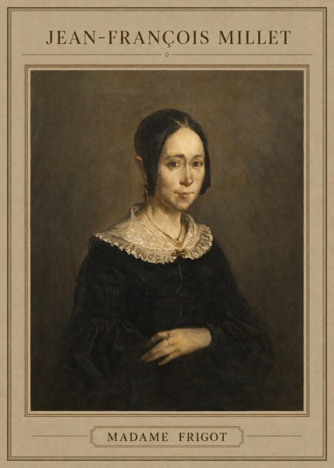 Jean-François Millet Madame Frigot No4 - Poster