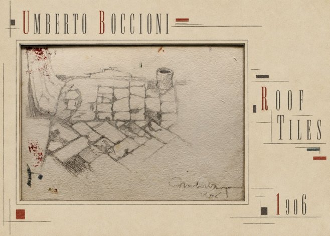 Umberto Boccioni Roof Tiles No5 - Poster