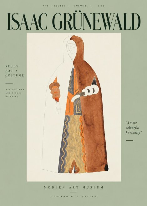 Isaac Grünewald Study for a Costume I No5 - Poster