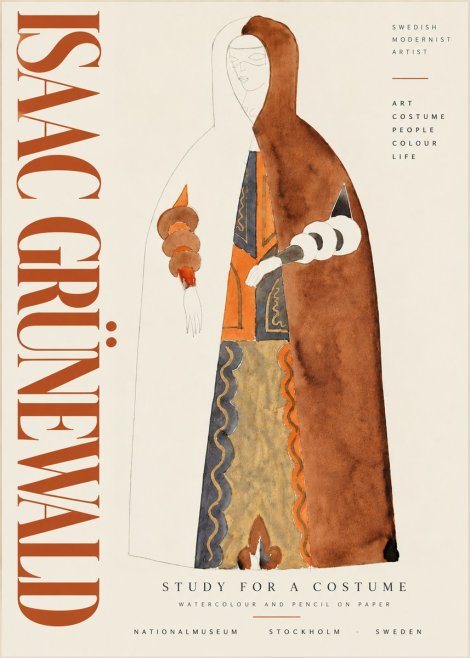 Isaac Grünewald Study for a Costume I No6 - Poster