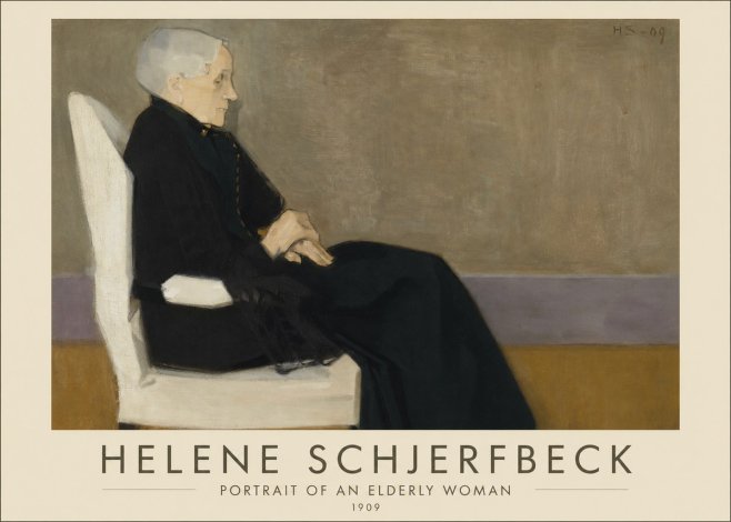 Helene Schjerfbeck Portrait of an Elderly Woman No1 - Poster