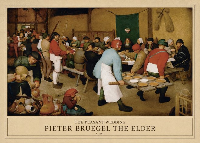 Pieter Bruegel The Peasant Wedding IV No1 - Poster
