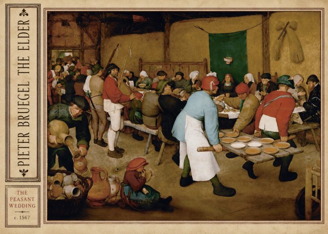 Pieter Bruegel The Peasant Wedding IV No2 - Poster