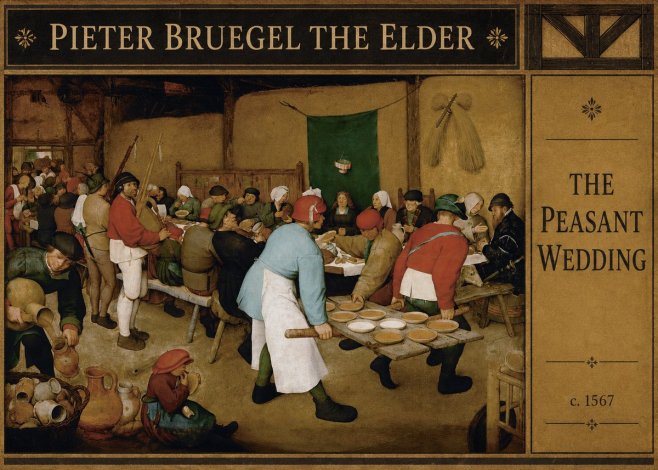 Pieter Bruegel The Peasant Wedding IV No4 - Poster