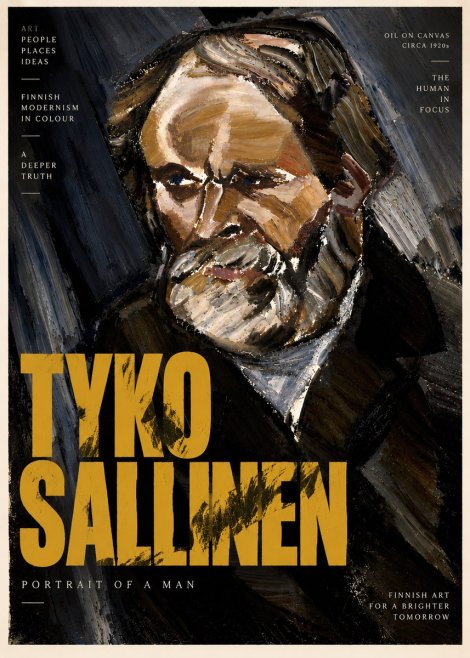 Tyko Sallinen Portrait of a Man III No5 - Poster