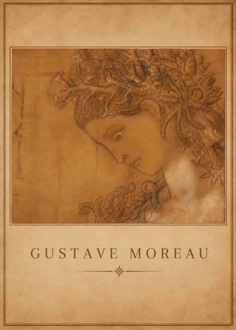 Gustave Moreau Head of a Woman No1 - Poster